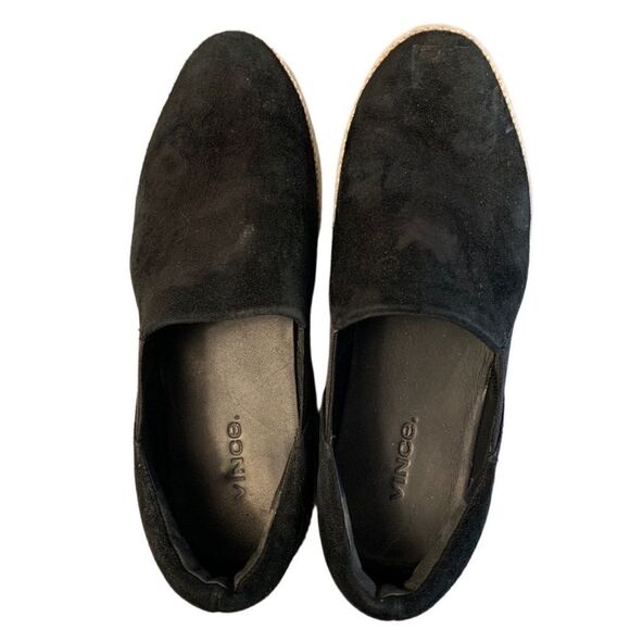 Vince Wilden Platform Espadrille Black Shoes Sz 7 - Picture 3 of 9